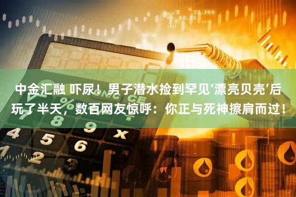 中金汇融 吓尿！男子潜水捡到罕见‘漂亮贝壳’后玩了半天，数百网友惊呼：你正与死神擦肩而过！